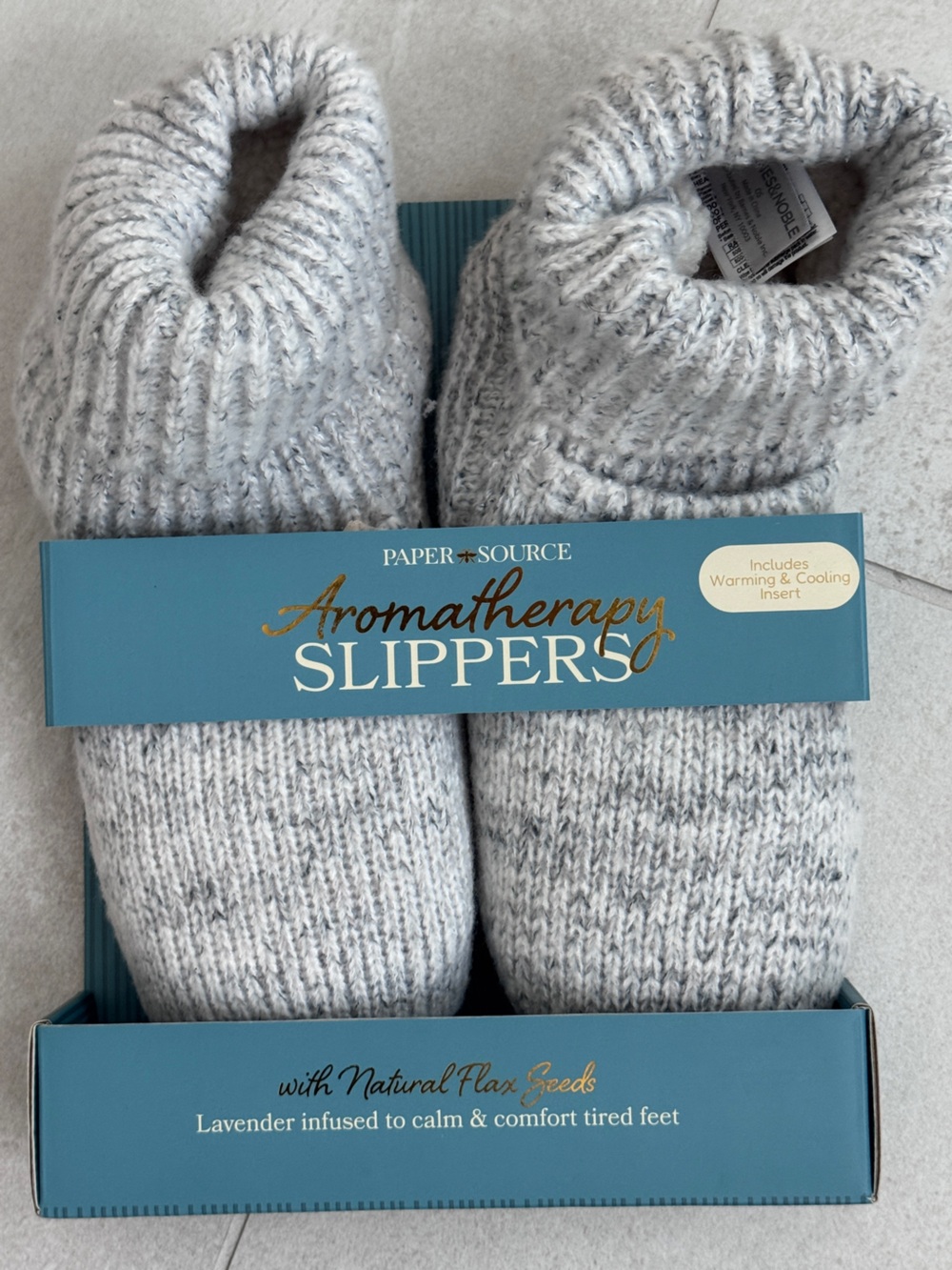 slip Gray Marled Cozy Athletic Socks